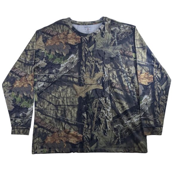 Red Head Mossy Oak Break Up Mens 2XL Hardwoods Camo Hunting T-Shirt Long Sleeve - Picture 1 of 11